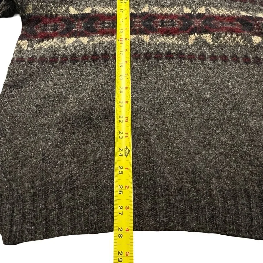 Vintage Eddie Bauer Mens Fair Isle Sweater Size XXL Wool Blend Nordic USA 90s